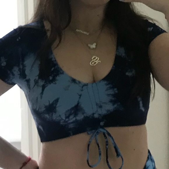 Frankies bikinis bathing suit top but tie dye - Picture 2 of 2